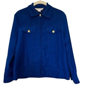 Women's Blue Jacket with gold hardware